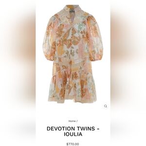 Drop waist mini cotton dress boho chic